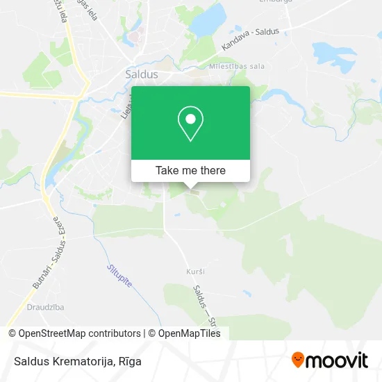 Saldus Krematorija map