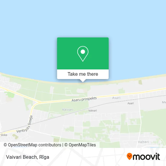 Vaivari Beach map