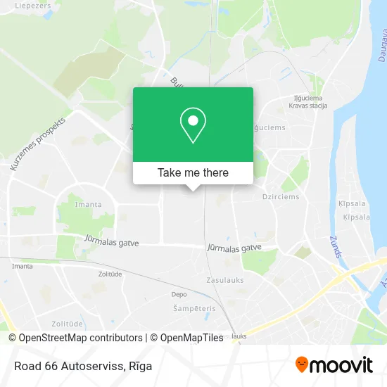 Road 66 Autoserviss map