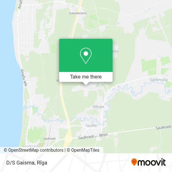 D/S Gaisma map