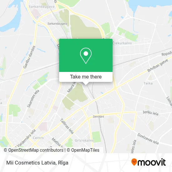 Mii Cosmetics Latvia map