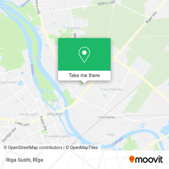 Riga Sushi map