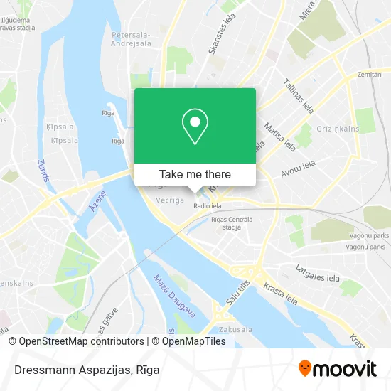 Dressmann Aspazijas map