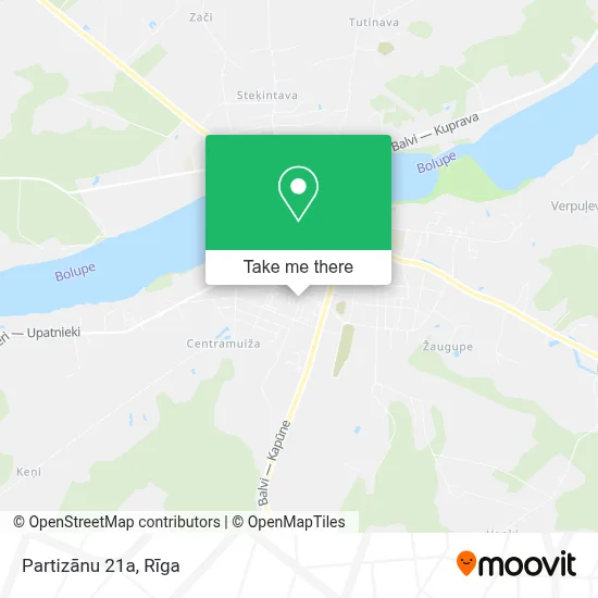 Partizānu 21a map