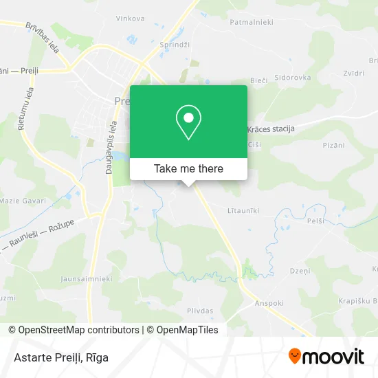 Astarte Preiļi map