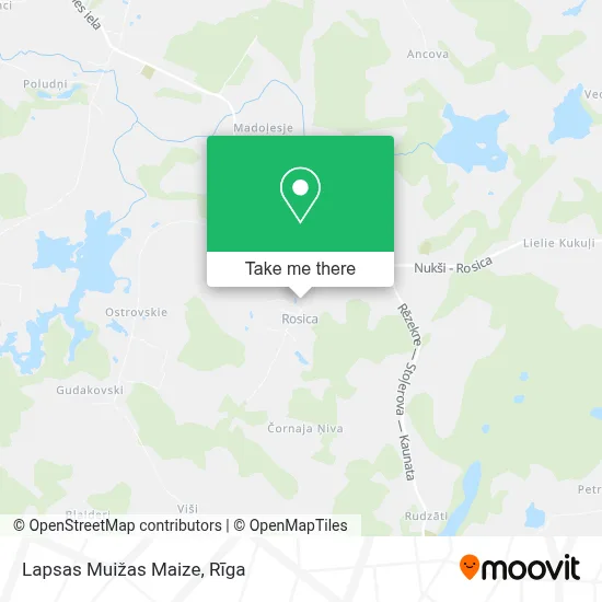 Lapsas Muižas Maize map