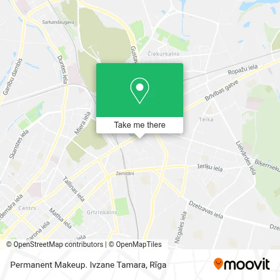 Permanent Makeup. Ivzane Tamara map