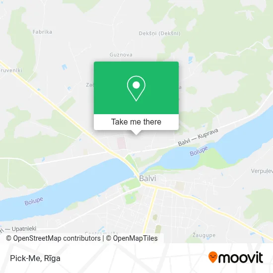 Pick-Me map
