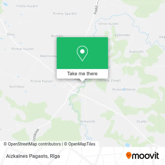 Aizkalnes Pagasts map