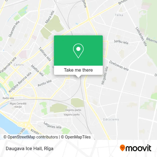 Daugava Ice Hall map