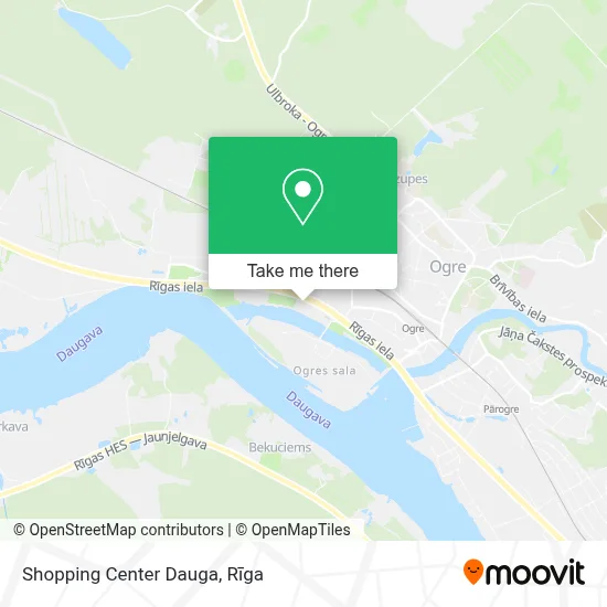 Shopping Center Dauga map