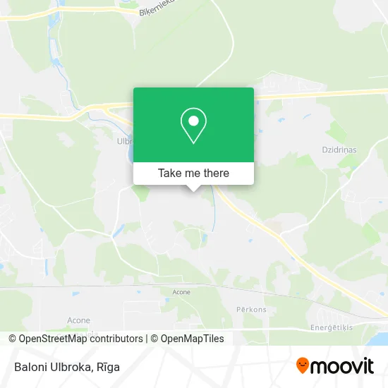 Baloni Ulbroka map