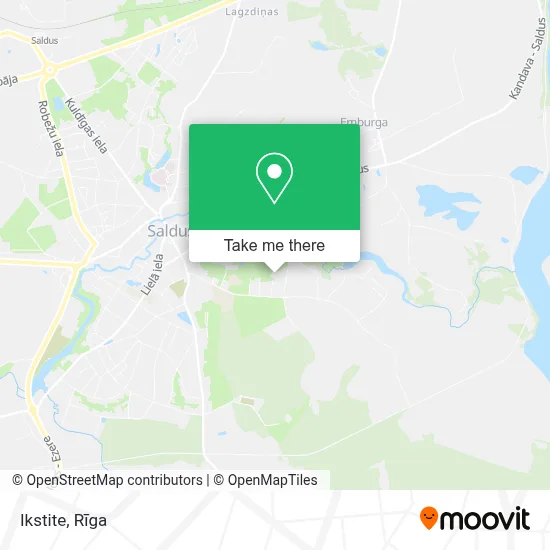 Ikstite map