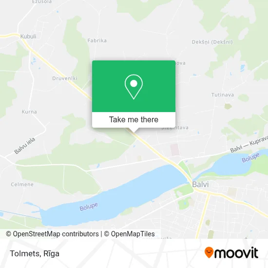 Tolmets map