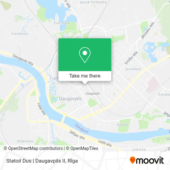 Statoil Dus | Daugavpils II map