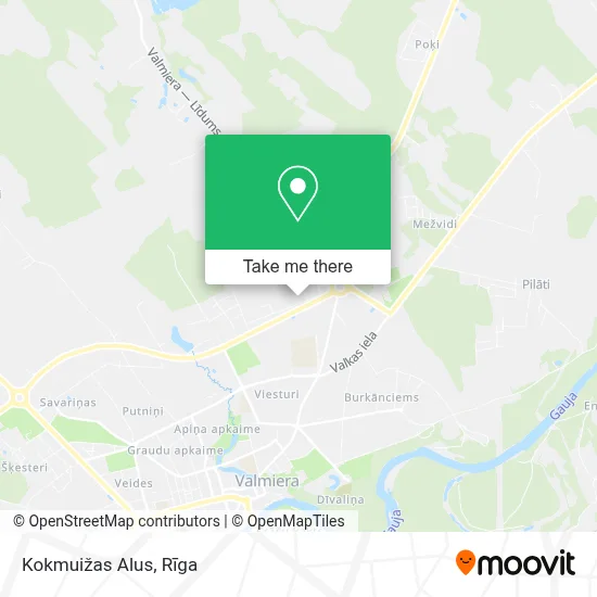 Kokmuižas Alus map