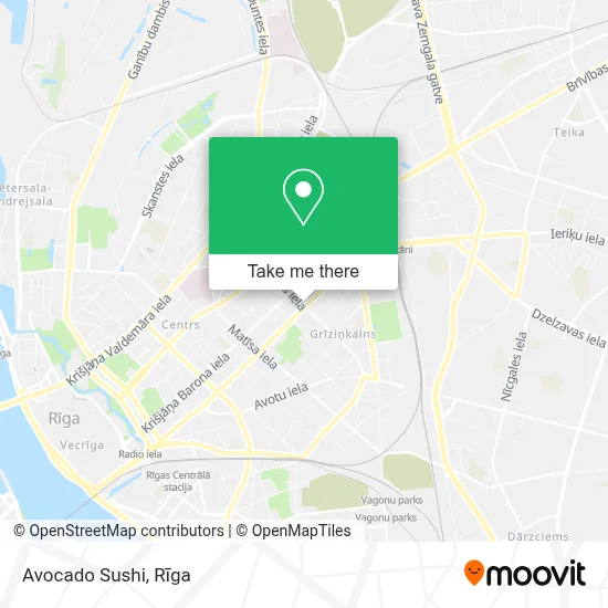 Avocado Sushi map