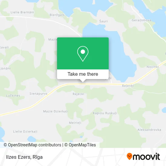Ilzes Ezers map
