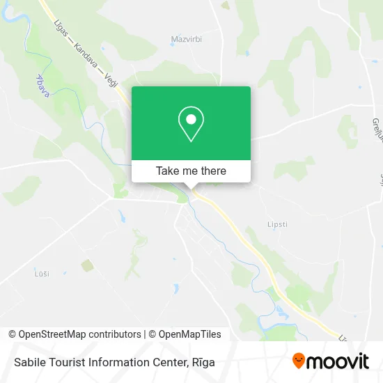 Sabile Tourist Information Center map