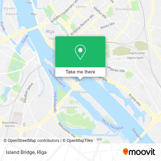 Island Bridge map