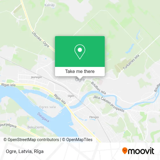 Ogre, Latvia map