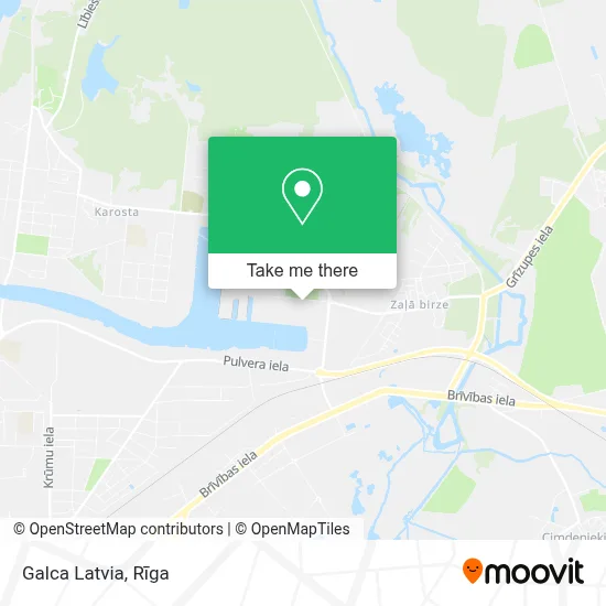 Galca Latvia map