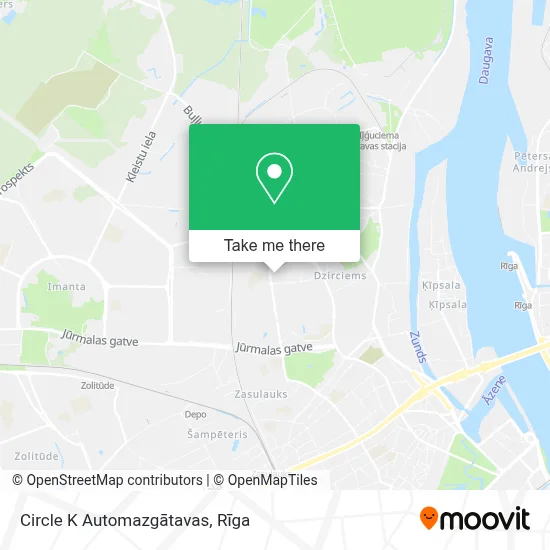 Circle K Automazgātavas map
