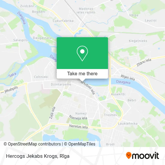 Hercogs Jekabs Krogs map