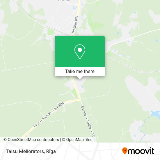 Talsu Meliorators map