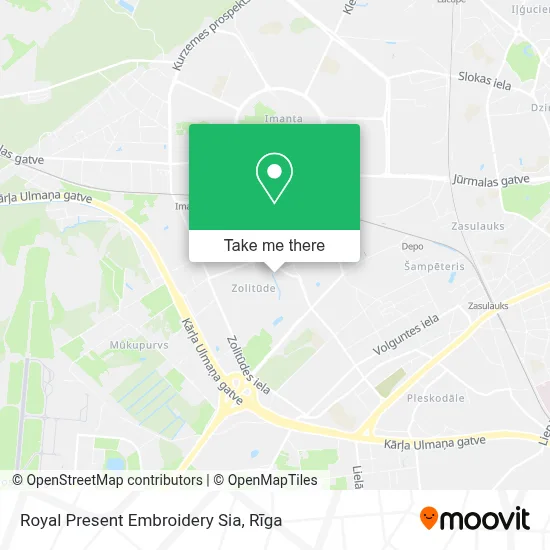 Royal Present Embroidery Sia map