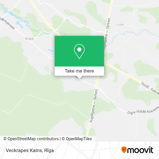 Veckrapes Kalns map