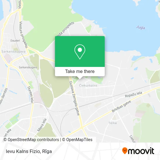Ievu Kalns Fizio map
