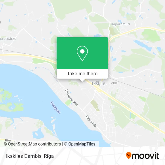 Ikskiles Dambis map