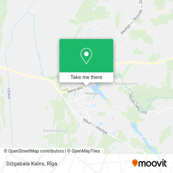 Dižgabala Kalns map