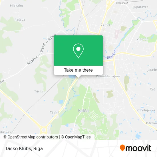 Disko Klubs map