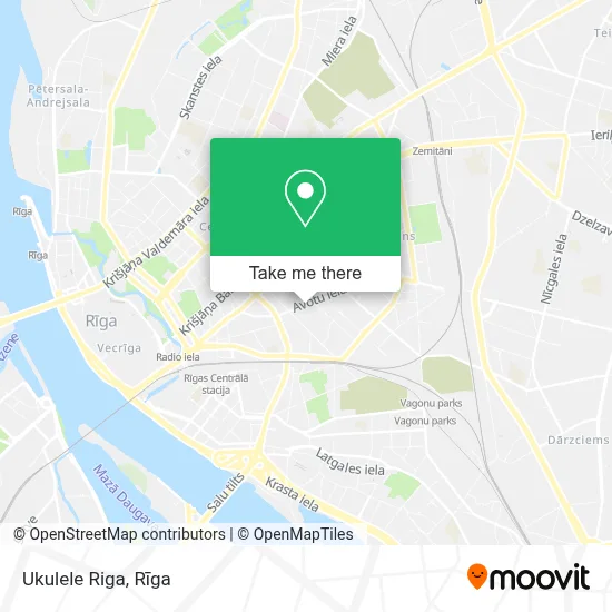 Ukulele Riga map