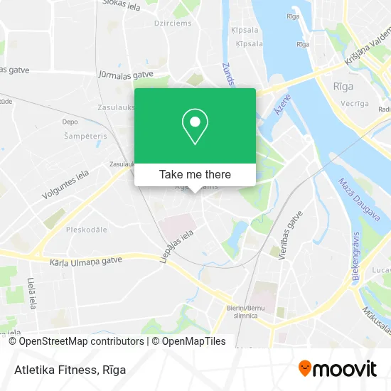 Atletika Fitness map