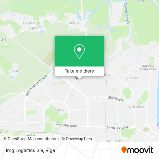 Img Logistics Sia map