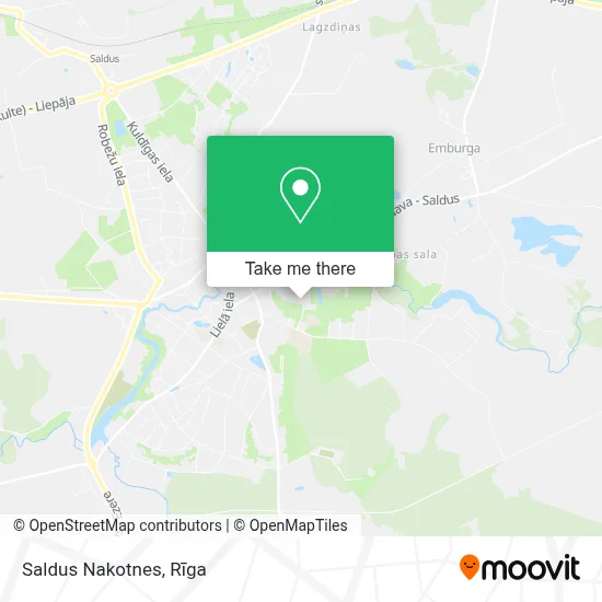 Saldus Nakotnes map