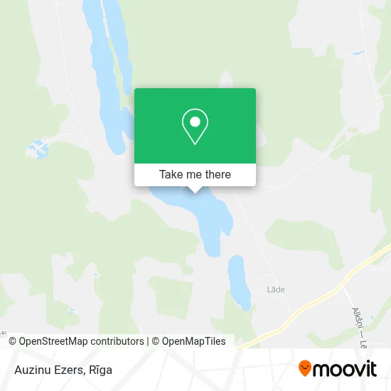 Auzinu Ezers map