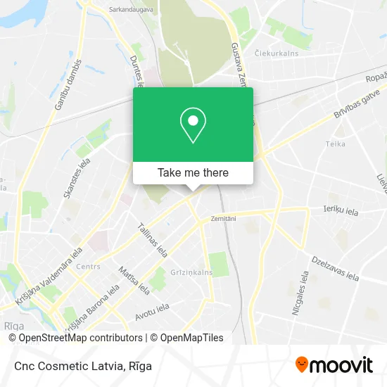 Cnc Cosmetic Latvia map