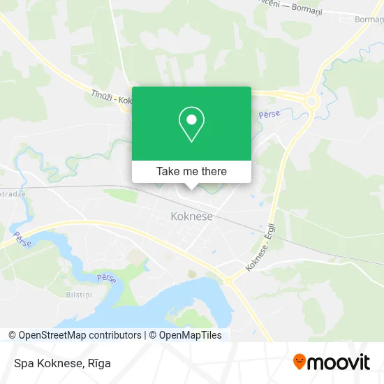 Spa Koknese map