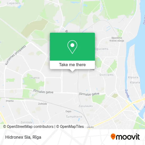 Hidronex Sia map