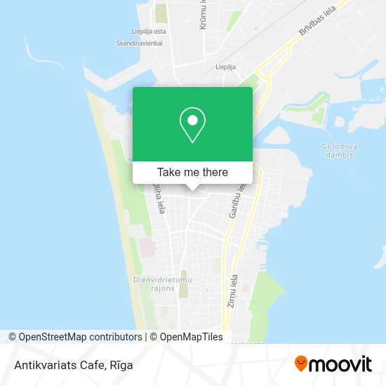 Antikvariats Cafe map