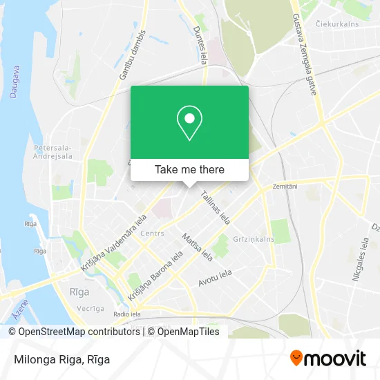 Milonga Riga map
