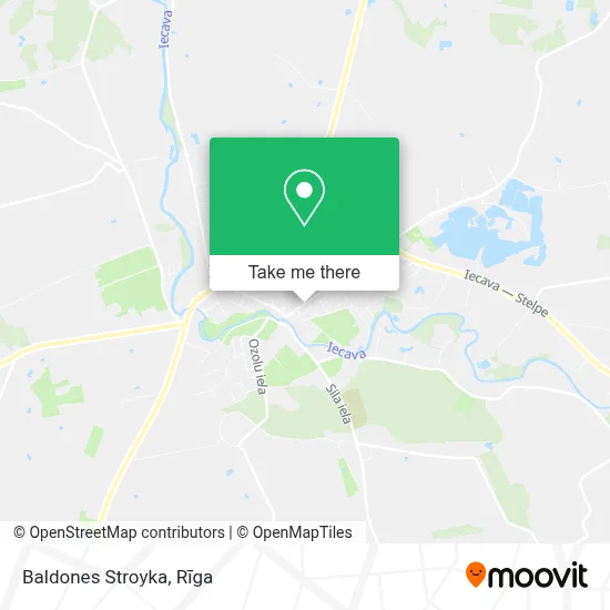 Baldones Stroyka map