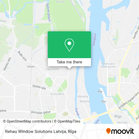 Rehau Window Solutions Latvija map