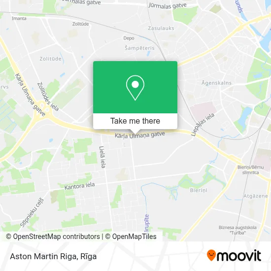 Aston Martin Riga map