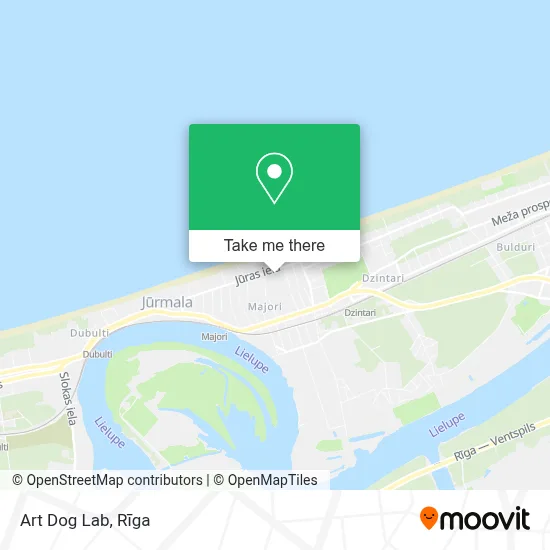 Art Dog Lab map