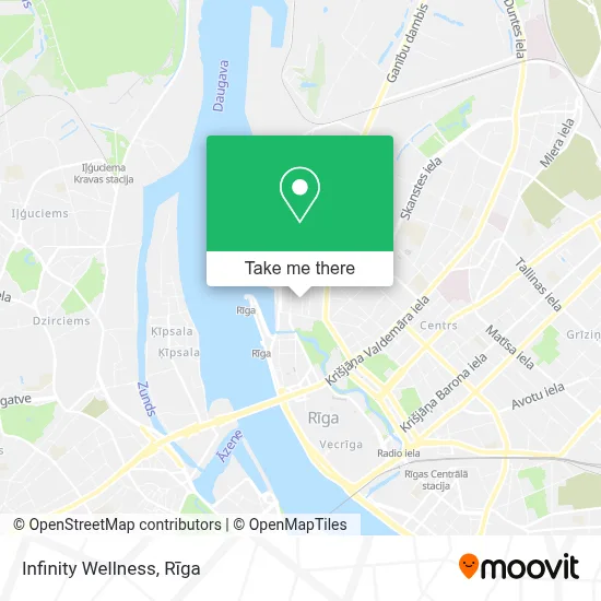 Infinity Wellness map